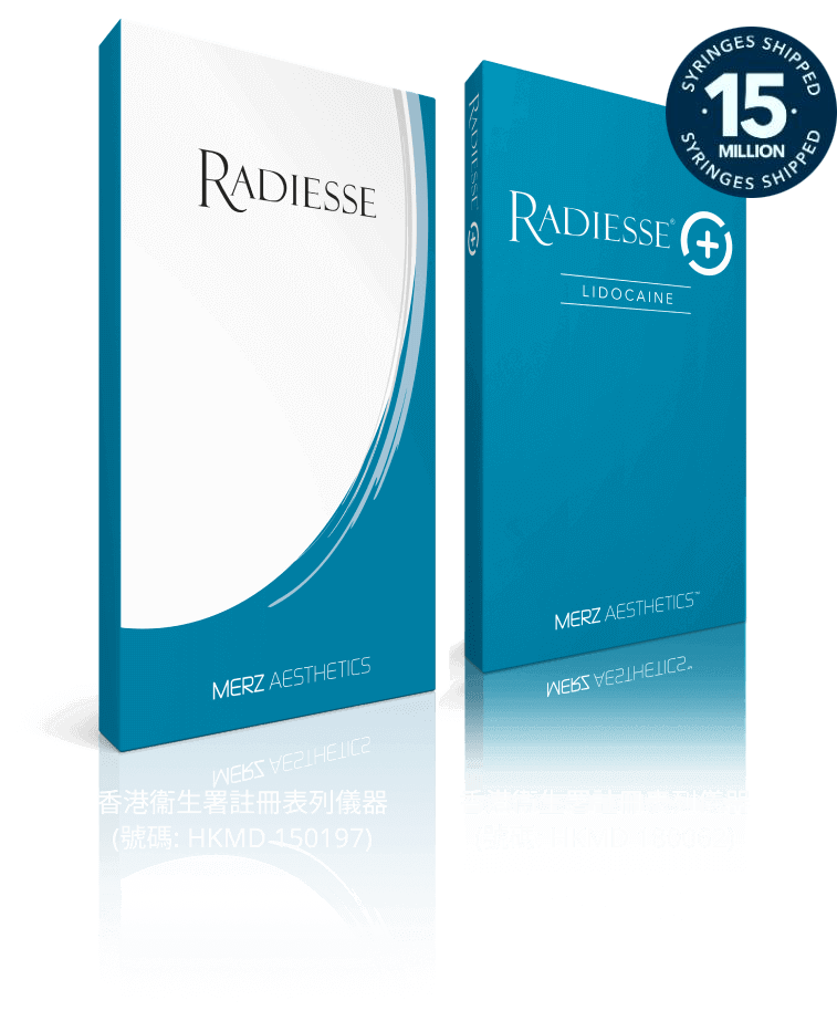 RADIESSE®再生針是多重功效的膠原針，能激活膠原再生，促進膠原蛋白及彈力蛋白生長